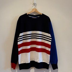 Noah NYC Striped Crewneck